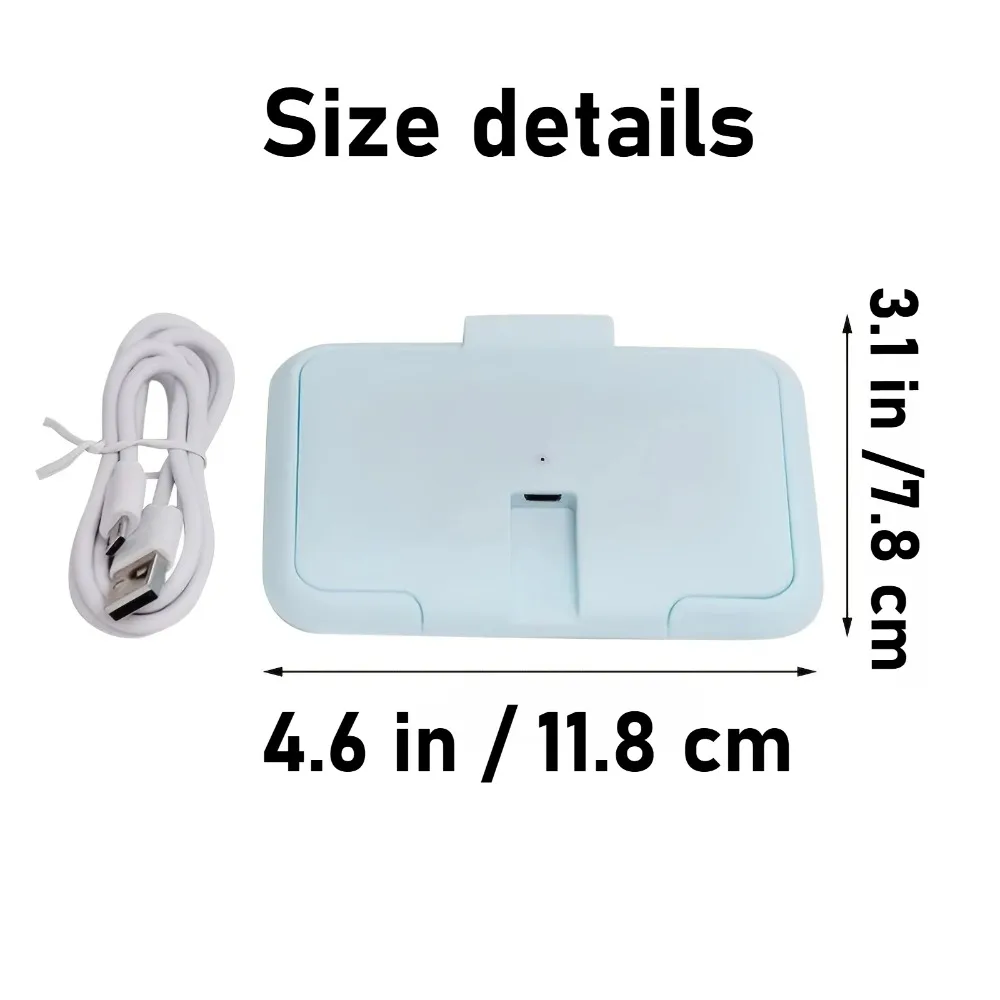 Портативный детский подогреватель влажных салфеток, подогреватель влажных салфеток, диспенсер с постоянной температурой, USB-нагреватель влажных салфеток для дома, автомобиля, путешествий