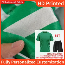 Full 3D Printing Personalized Customized T-Shirt Set Club Outdoor Sports Breathable Shirt Shorts Running Cycling Archery