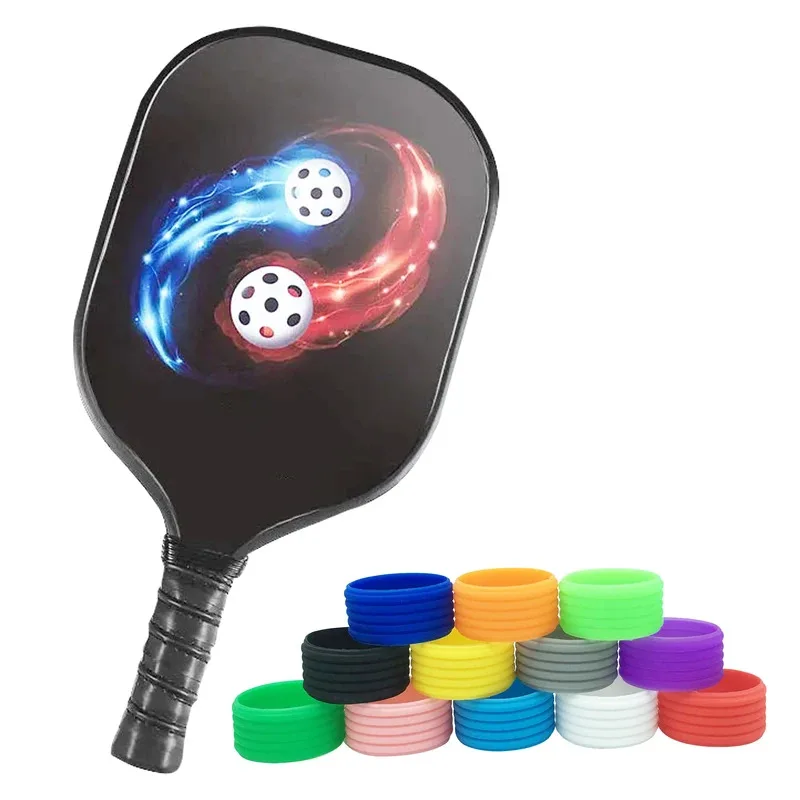 

20pcs Tennis racket pick ball beach ball handles, silicone ring, multi-color fixed ball grip, retractable rubber ring