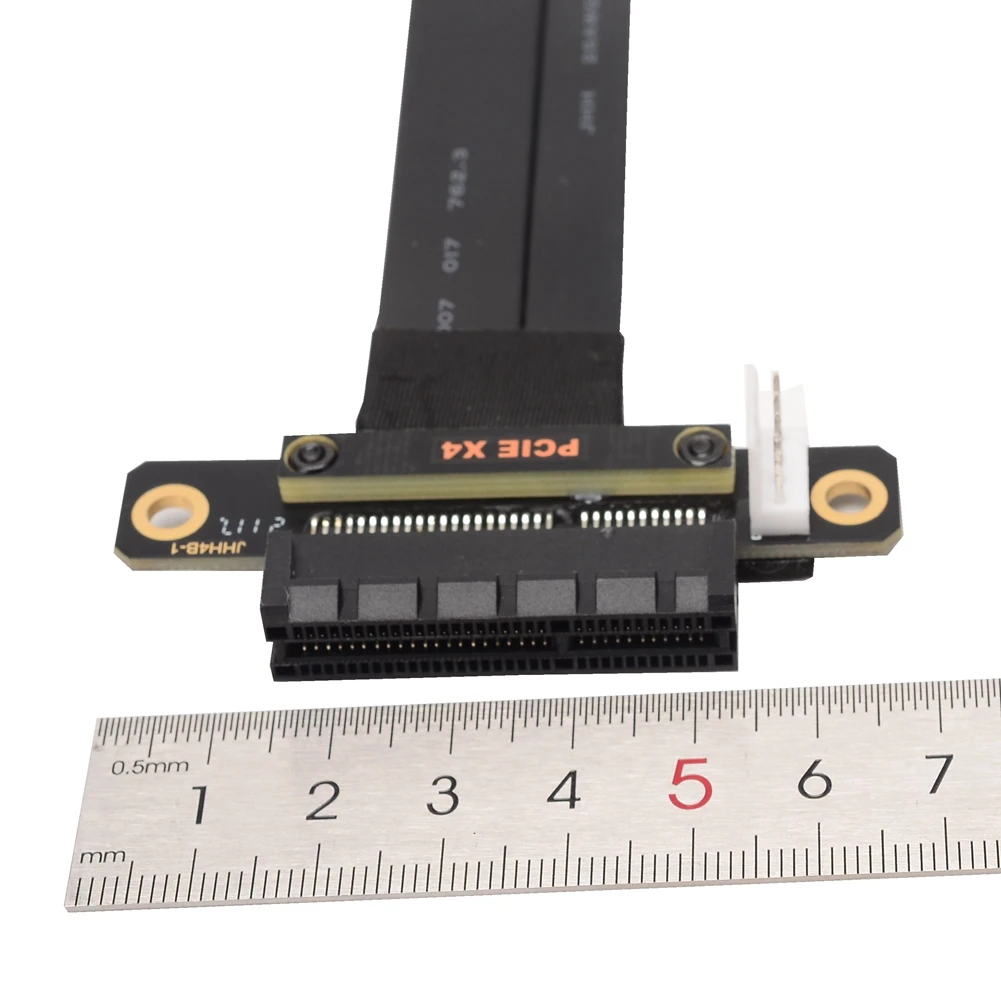 Imagem -04 - Adaptador de Extensor Jhh-link-pci-express Pcie x4 3.0 Pci-e 4x para M.2 m Chave Nvme 2280 Cartão Cabo Gen3.0 32g Bps Jhh-link