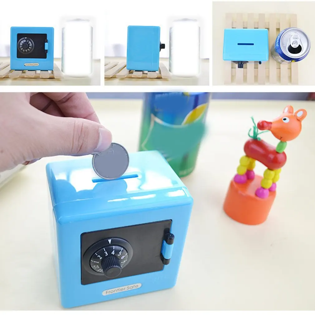 1Pc Mini Geld Dozen Combinatie Lock Money Saving Coin Bankbiljet Cash Piggy Storting Kluis Storage Case Gift Bank code