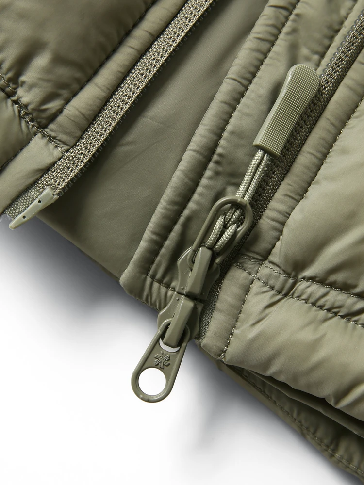 Leavo Johnson Italian Style Tech P Cotton Men's Outdoor Hooded Jacket Lightweight Warmth Casual Fashion Standard Fit Winter Coat