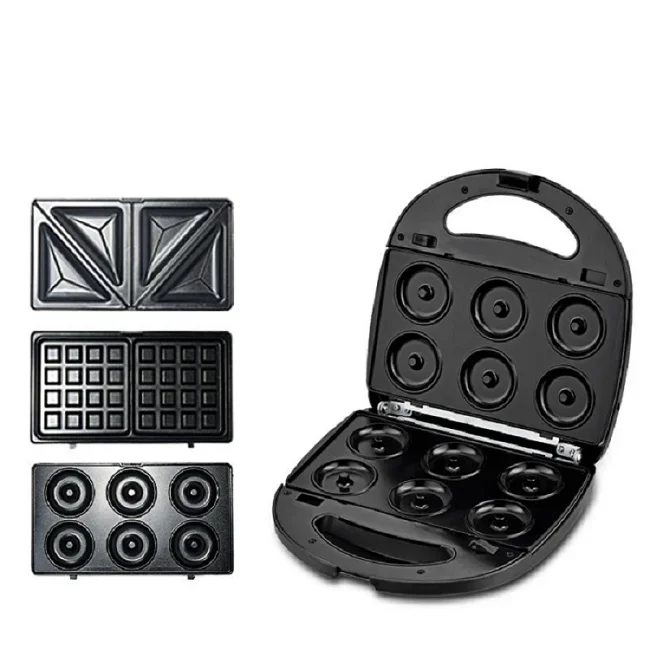 17AKitchen Appliances Doughnuts Biscuits Breakfast Machine Household Electric Waffle Sandwich Maker