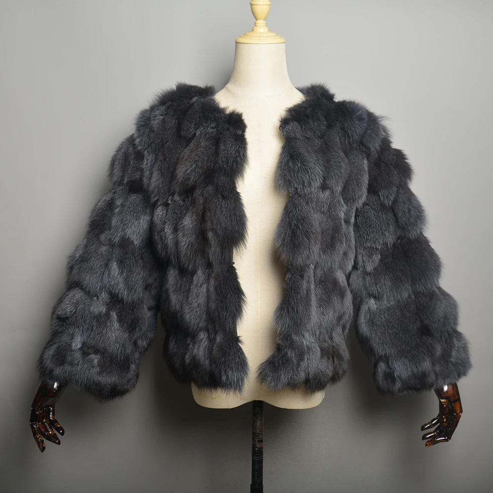 New Style 2024 Real Fur Coat 100% Natural Fur Jacket Female Winter Warm Leather Fox Fur Coat High Quality Fur Vest