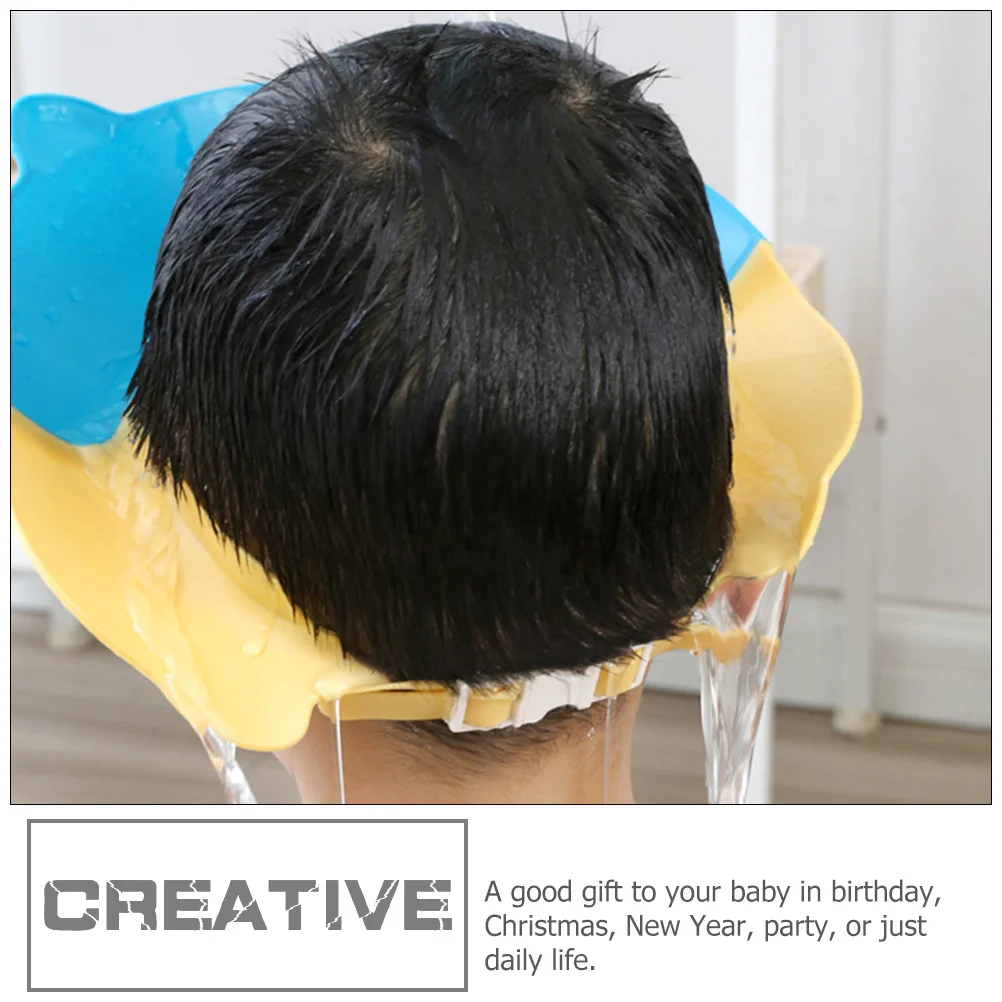 

Детская шапочка для шампуня, предотвращающая обратный поток, водонепроницаемая регулируемая детская шапочка для ванны, детский шампунь, защитный аксессуар для мытья волос