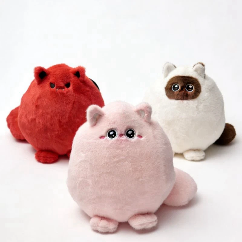 

30cm Fat Fluffy Cats Plush Toy Super Soft Siamese Cat With Wing Kids Toys Cute Stuffed Animal Peluches Dolls Gift For Girlfriend