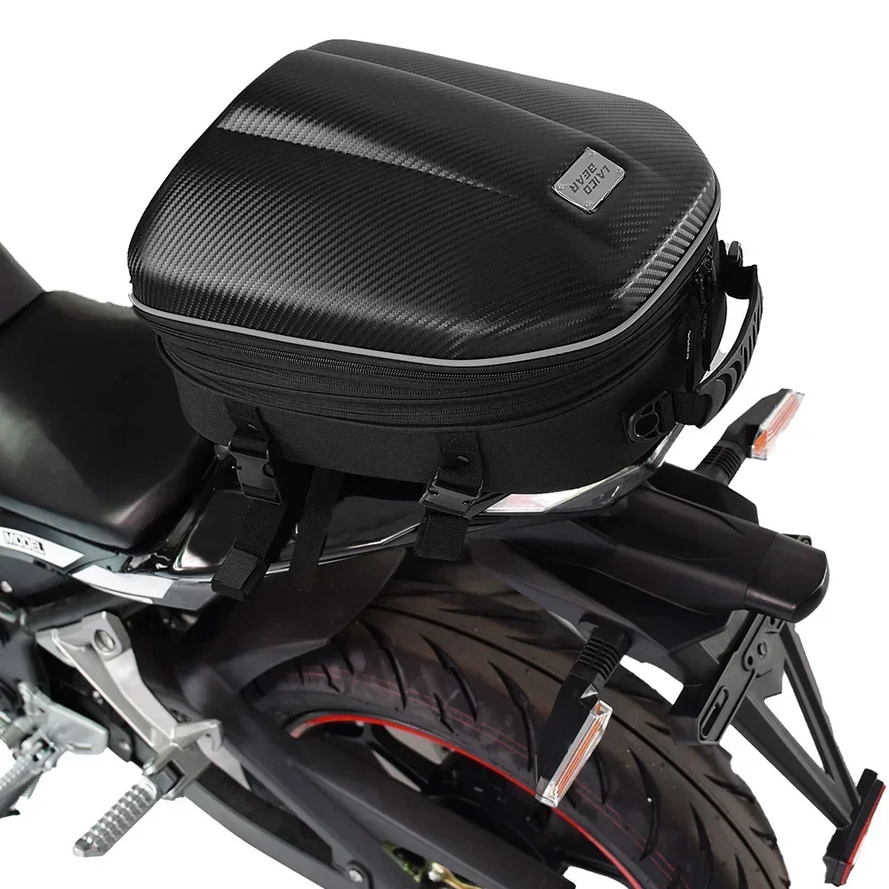 

Waterproof Motorcycle Tail Bag Large Capacity Rear Seat Storage Bag Travel Backpack for Helmet Jacket Rainproof Moto Accessories