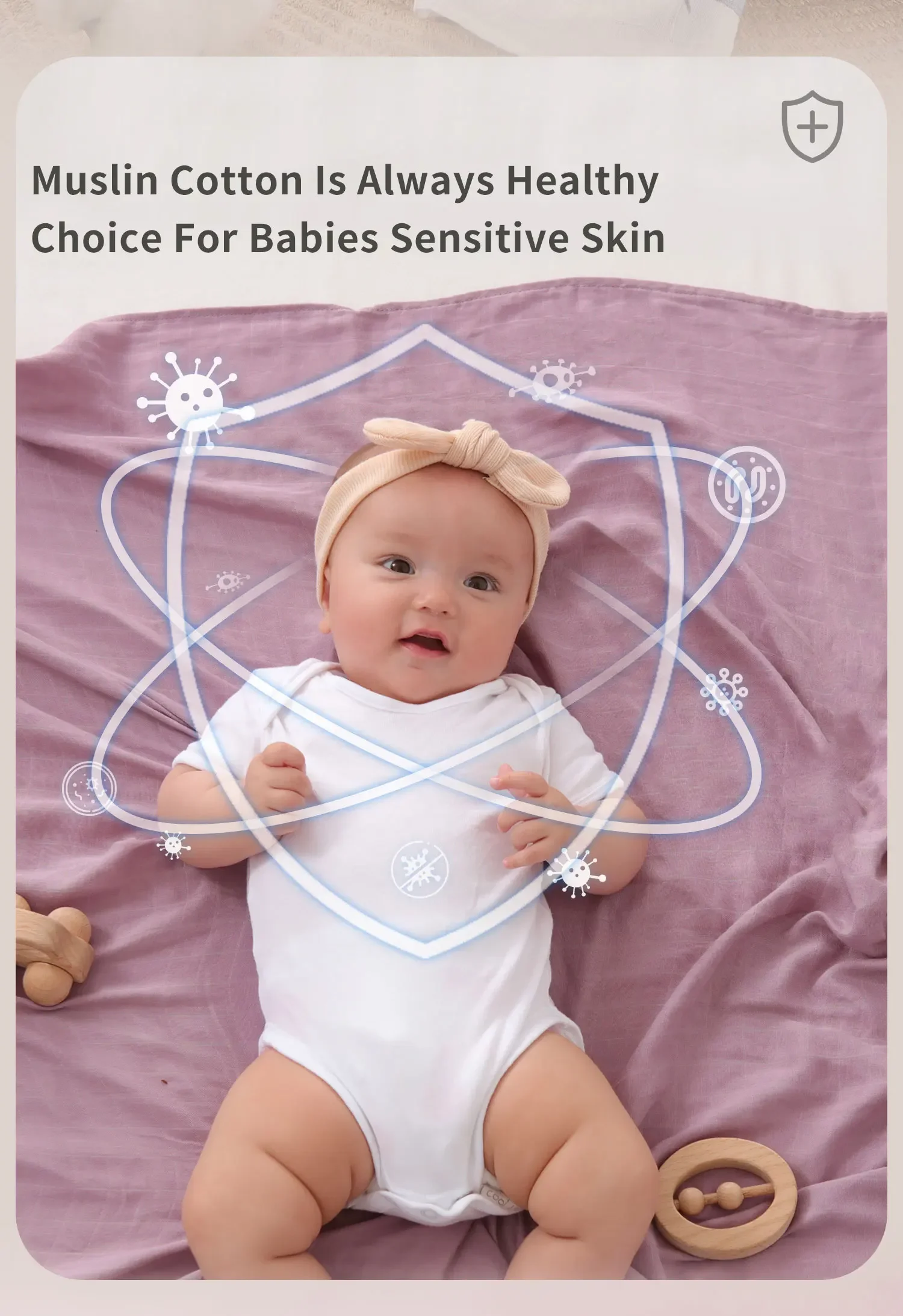 INSULAR الشاش البطانيات الطفل القطن قماط الوليد لحاف الرضع حمام الشاش وشاح طفل يلتف كيس النوم ورقة عربة 120*120 سنتيمتر #1