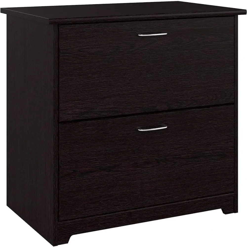 2 Drawer Lateral File Cabinet, Espresso Oak