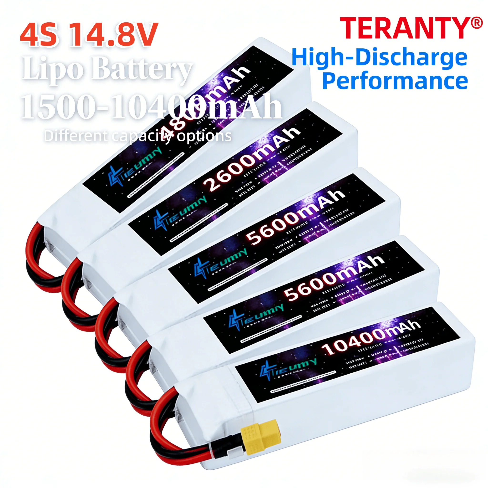 14.8V RC LiPo Battery 4S 1500mAh 2200mAh 3000mAh -10400mAh For Car RC Drone Racing Spare Parts