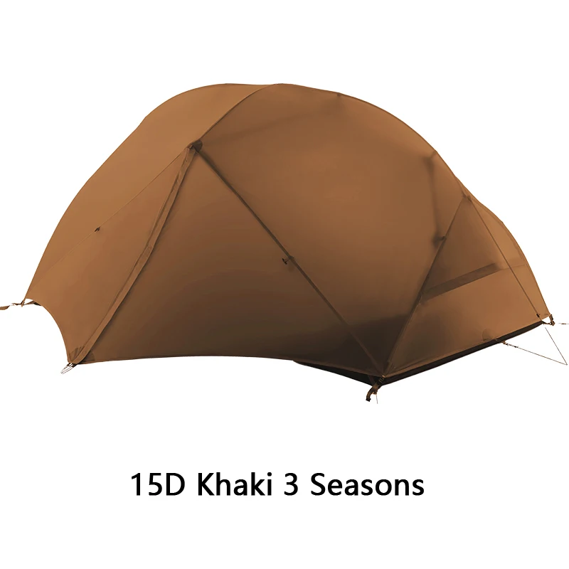 FLAME'S CREED Rucksackzelt für 2 Personen, Outdoor, Camping, 4 Jahreszeiten, Winter, 15D-Zelt, doppellagig, wasserdicht, Wandern, Überleben 7