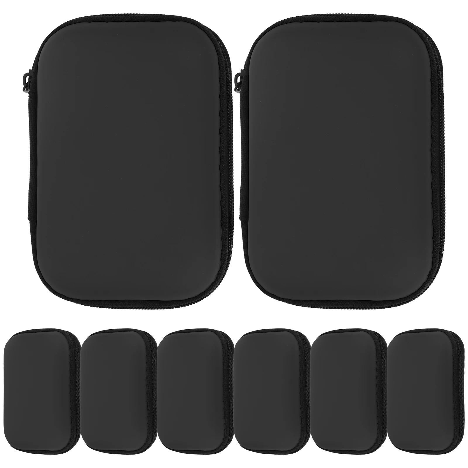 

8pcs Portable Digital Accessories Organizer Bag Durable Electronics Storage Pouch Travel Cable Case For Data Lines Chargers
