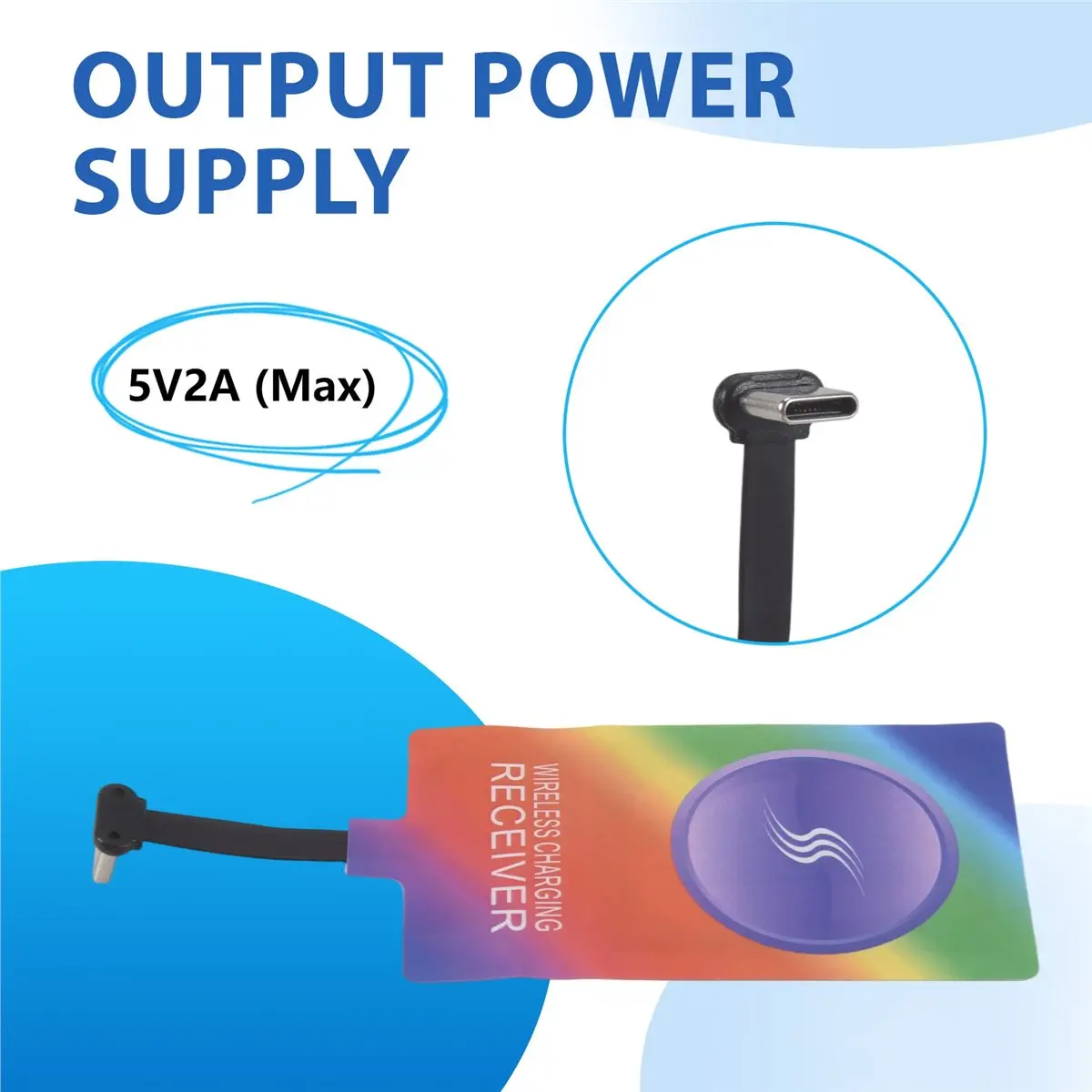 

Модуль беспроводной зарядки A23G 10W 5V 2A, универсальный порт для Android (Type-C)