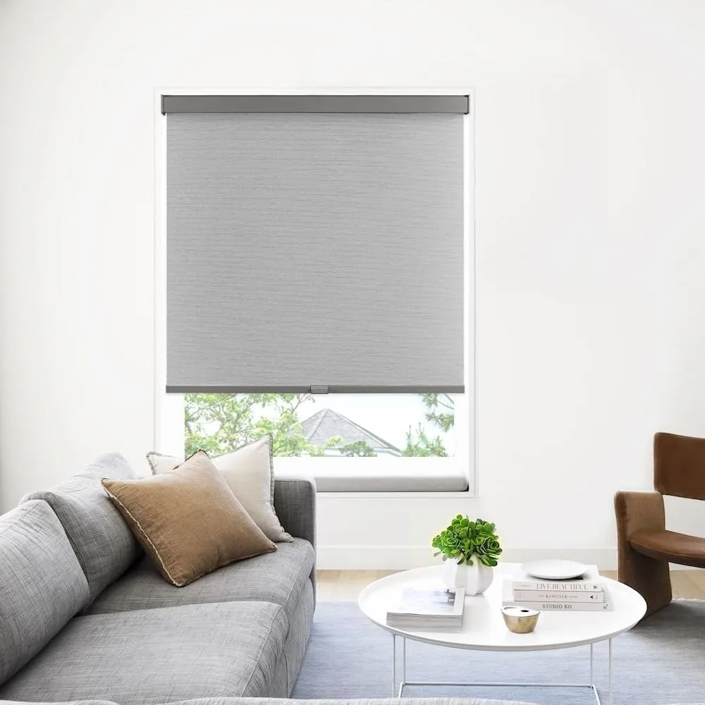 Cordless Blackout Roller Shades for Indoor Windows, Blackout Window Blinds for Home Living Room Bedroom and Office, Roller