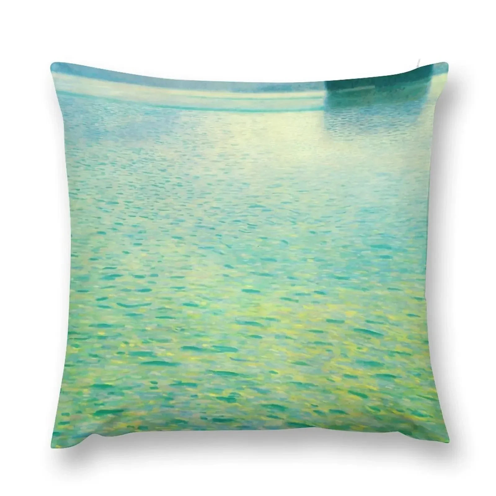 

Gustav Klimt Island in the Attersee Throw Pillow bed pillows Pillows Aesthetic Christmas Pillows pillow