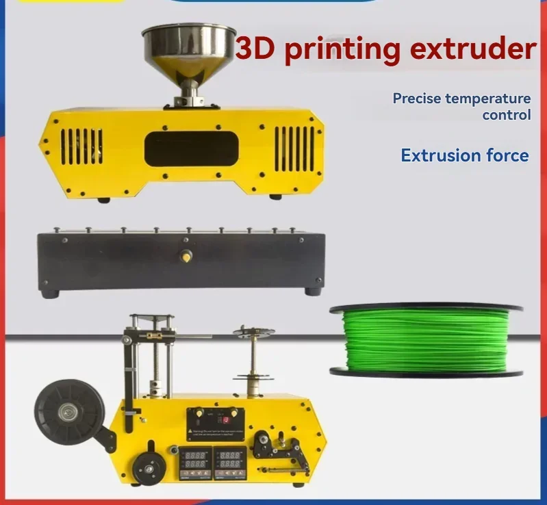 New Extruder 3D Printing Filament Desktop Recycled Pellet Extruder Material Reconditioning Machine