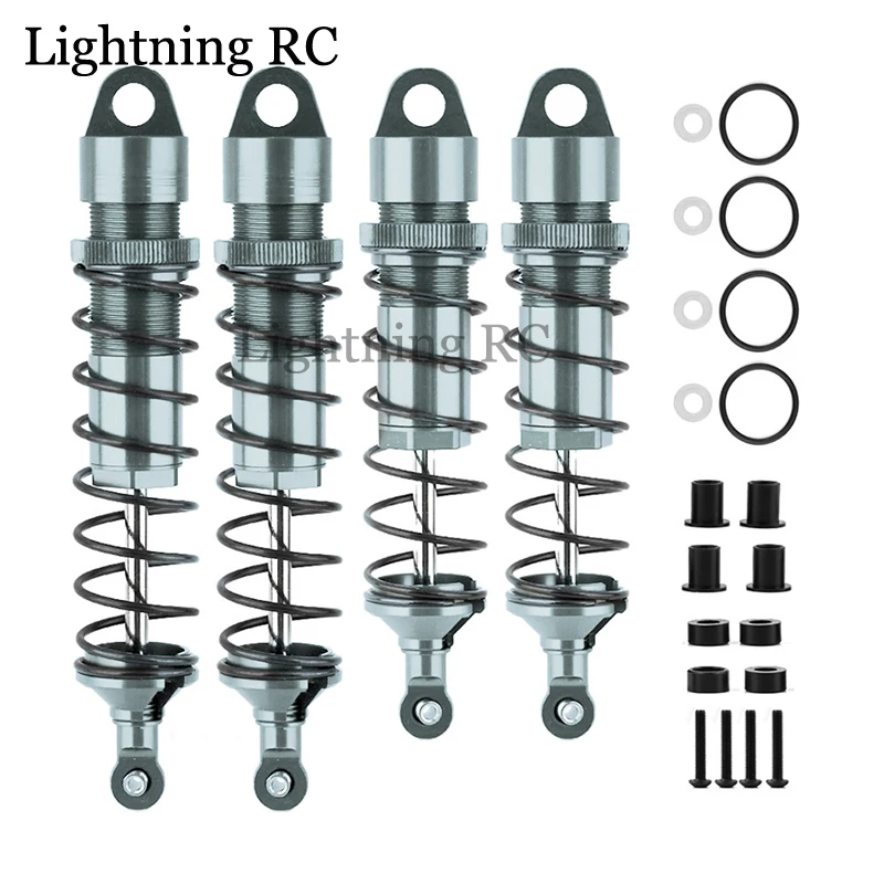 

4 шт., передние и задние амортизаторы из алюминиевого сплава для модели автомобиля 1/8
