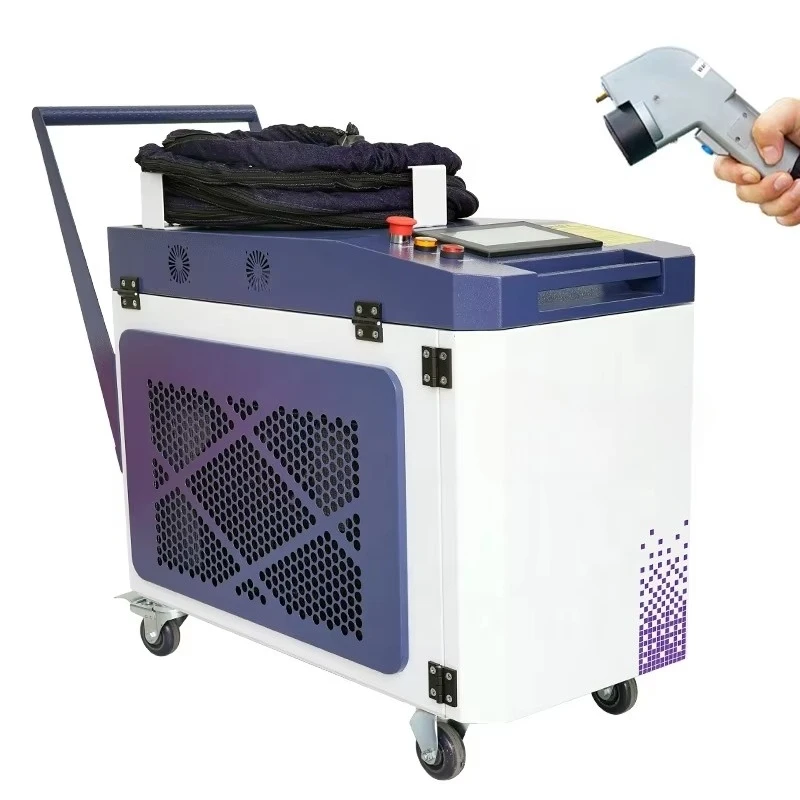 Stone Metal Rust Removal-Portable & Easy to Operate For 1500W Handheld Fiber Cleaning Machine for Wood
