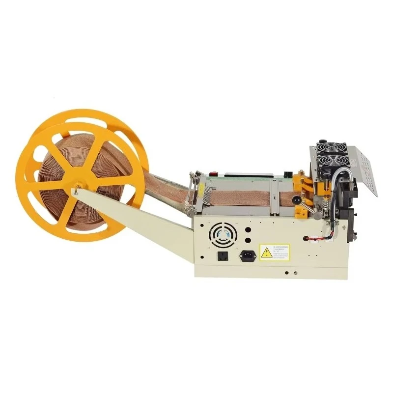 

Electrical Automatic Tape Cutting Machine For Ribbon Belt Webbing Leather Polyester Material