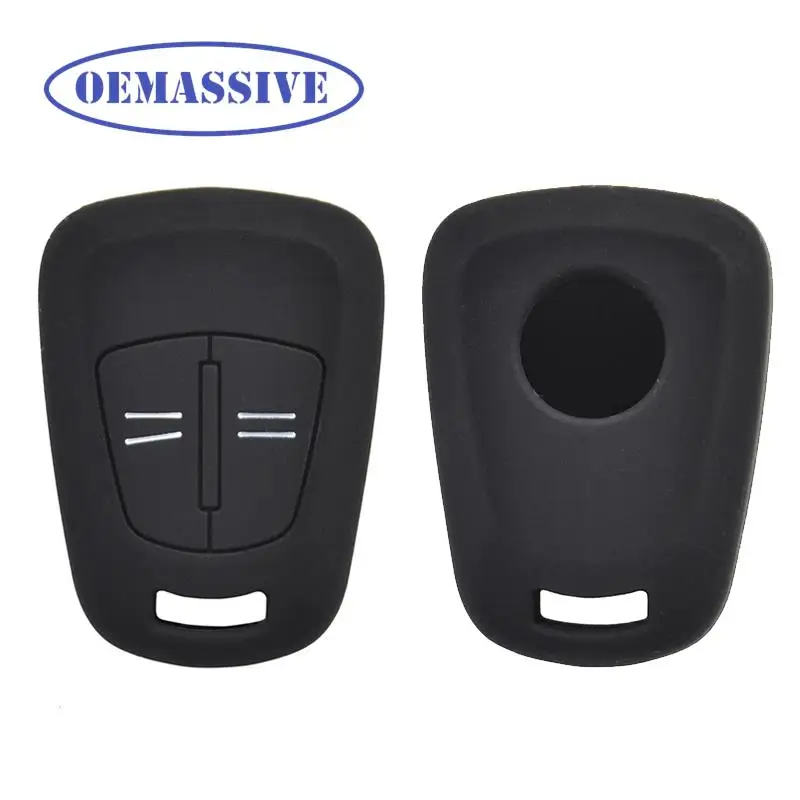 OEMASSIVE Silicone Car Key Case Auto For Vauxhall Opel Corsa d Astra h Meriva Vectra Signum Agila H Zafira B 2 Button Remote Fob