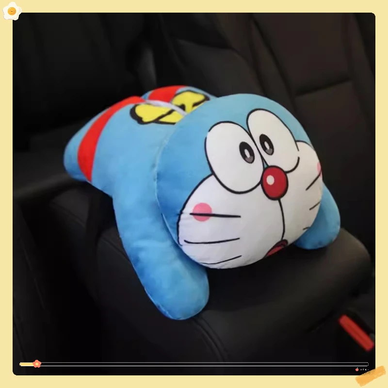 Anime Doraemon car mounted tissue bag, cartoon Dingdang cat armrest box, cardboard box, cute machine cat storage