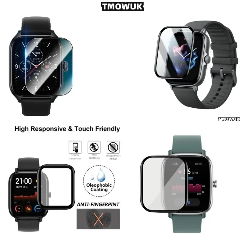 UV Protection Layer For Amazfit BIP 3 5 6 U Pro Active Unity GTS 2E 2 3 4 MINI, Prevents Yellowing.
