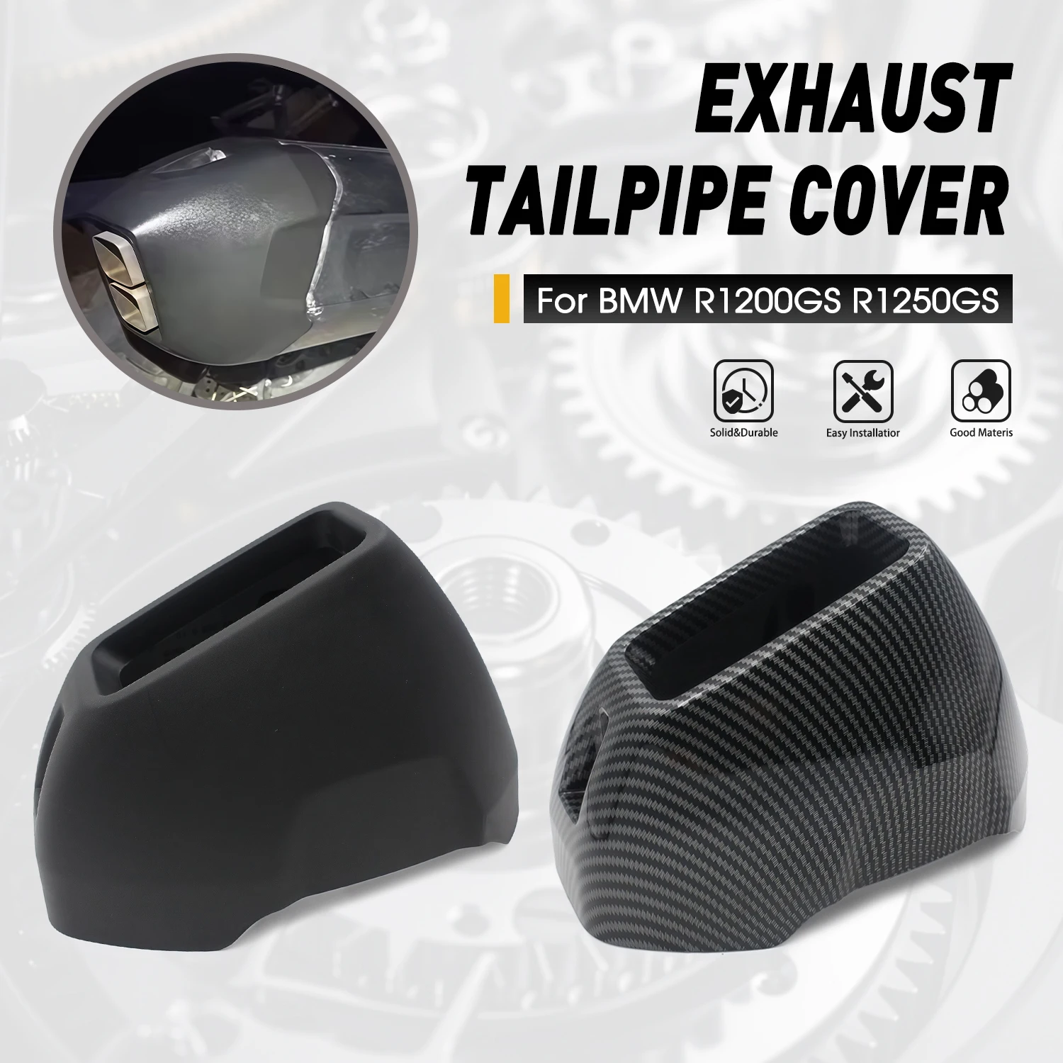 

For BMW R1200GS / R1250GS 2013-2022 2023 2024 (Fits ADV) Exhaust Caps Trim Exhaust tail tail cap