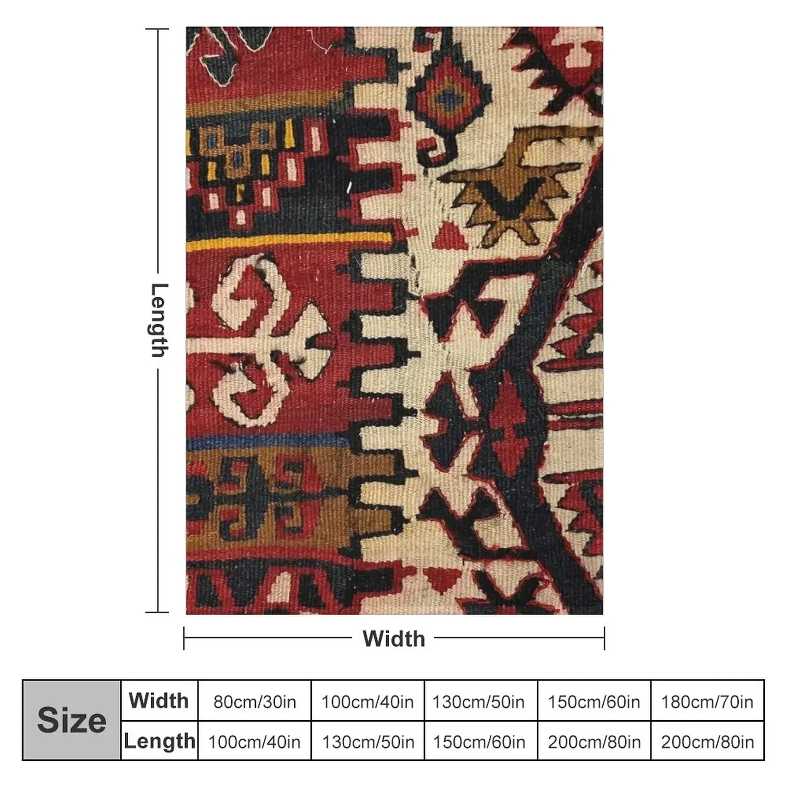 Decorative Kilim, Navaho Weave, Woven Textile Throw Blanket couch cozy soft plush fuzzy picnic outdoor blanket
