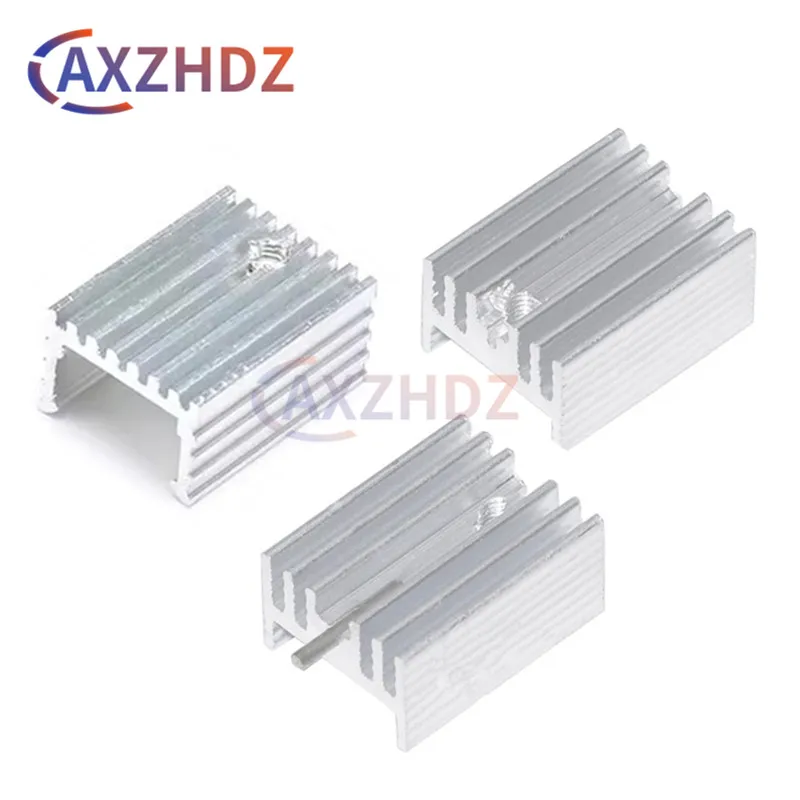

10PCS 20×15×10mm Aluminum Heatsink Cooler Cooling Fin Radiator Heat Sink For TO-220 Transistor Triode Dedicated IC LED 15*10*20
