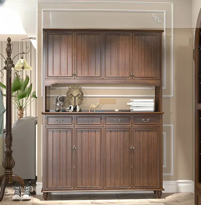 Solid Wood Shoe Cabinet, Doorstep Entry Cabinet, Wall Storage Cabinet