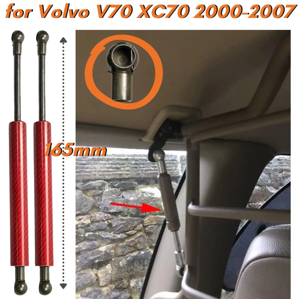 Qty(2) Trunk Partition Struts for Volvo V70 XC70 2000-2007 165mm 9481274 Grille Guard Barrier Mesh Gas Springs Lift Supports