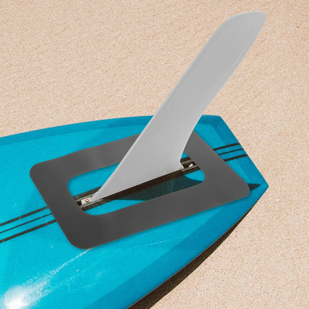 2Pcs Surfboard Tail Rudder Slot Patch PVC Fin Box Connector for Sup Paddle Board Enhanced Stability Control Performance Surfing