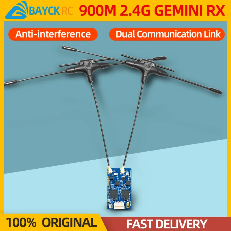 1/2/5PCS BAYCK 900MHz 2.4GHz 915M ELRS Dual Band Gemini Receiver ExpressLRS RX TCXO For RC FPV Racing Long Range Drone Fix Wing