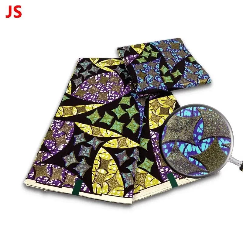 Grand Super 100% Cotton African Wax Fabric High Quality Wax Print Ankara Fabric For Sewing 6yards Women Fabric