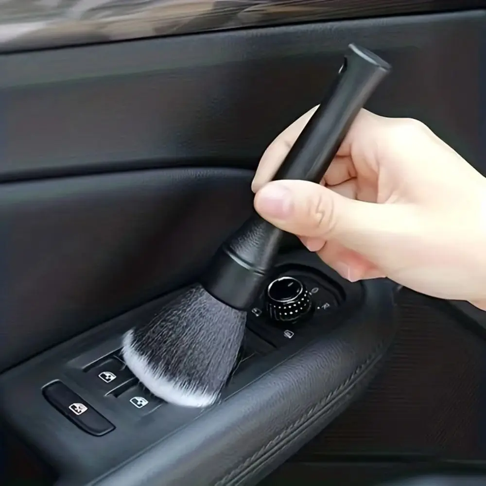 New Soft Bristle Car Interior Detailing Brush Auto Motorcycle Car Cleaning Brush Detail Dash Duster Brush Portable Cleaning Tool