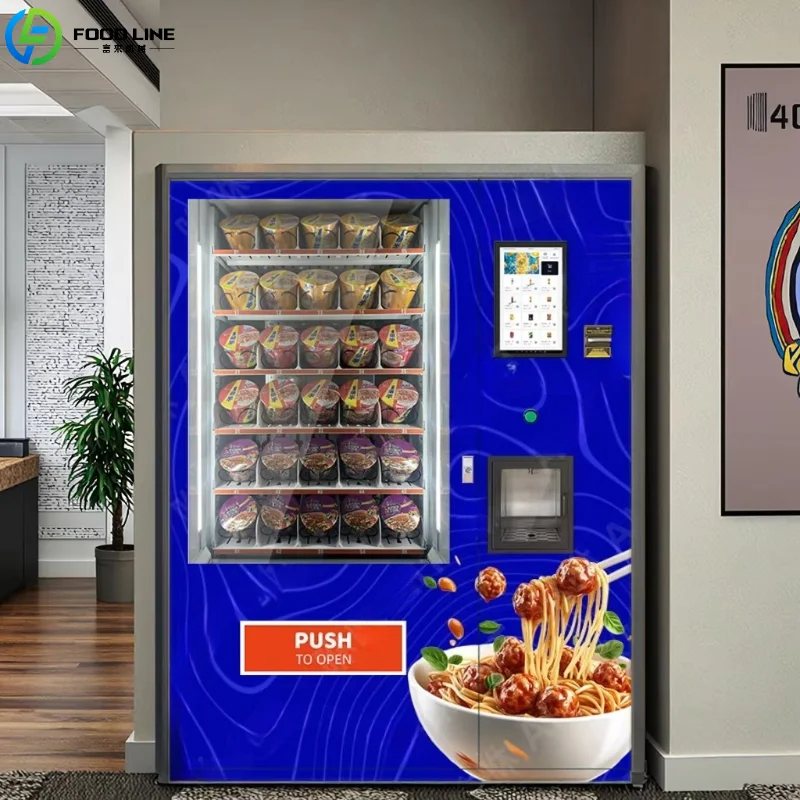 

Автомат для продажи лапши быстрого приготовления (рамен, спагетти, сухая лапша) с большим объемом и подачей горячей воды