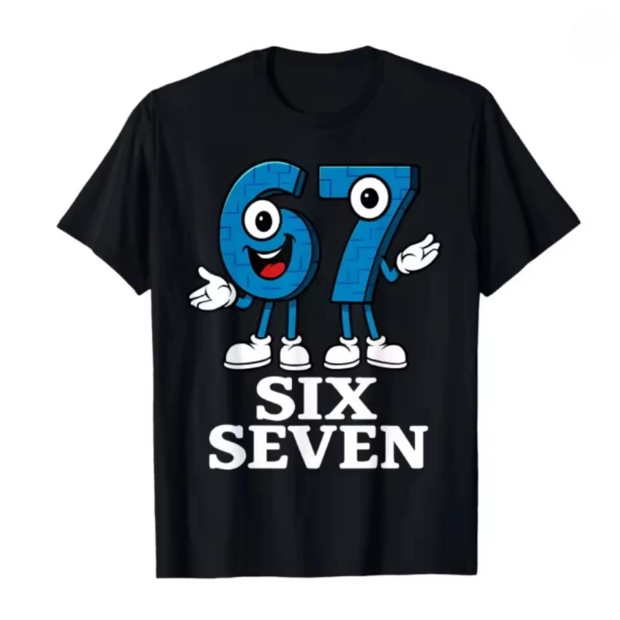 

Italian Brainrot 67 Six Seven Short Sleeve T Shirt Women Men Boys Girls Harajuku Aesthetic Graphics Tshirt Cotton Tees