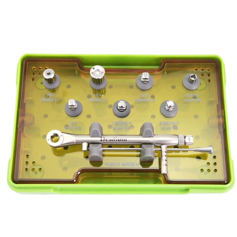 Dentium Dental Prosthetics Instrument Kit Implant XIP With Torque Wrench Drivers dental tools