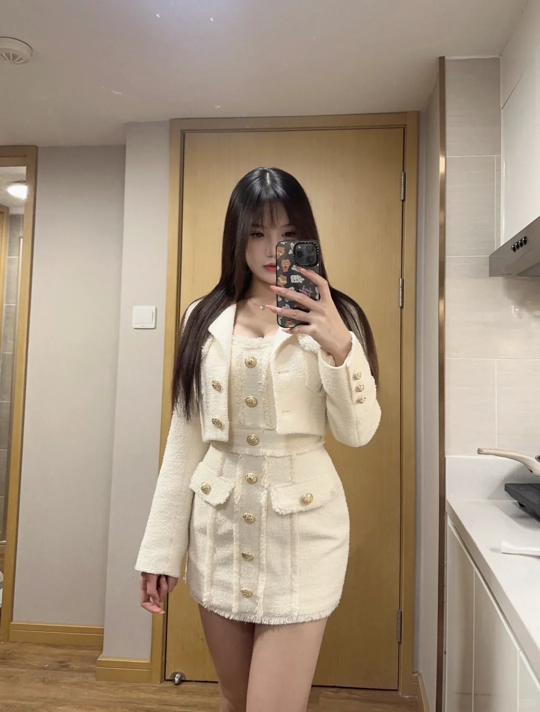 ชุดเซ็ต 2 ชิ้น สไตล์วินเทจฝรั่งเศส สำหรับผู้หญิง ดีไซน์พู่ห้อย เสื้อโค้ท+เดรสลำลองเอวสูง แฟชั่นเกาหลีสุดชิค ยอดนิยมในฤดูใบไม้ร่วง