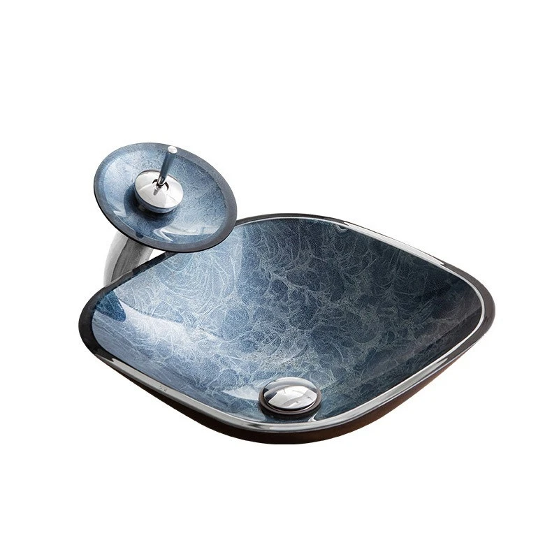 Tempered glass countertop basin Simple art basin Bathroom basin