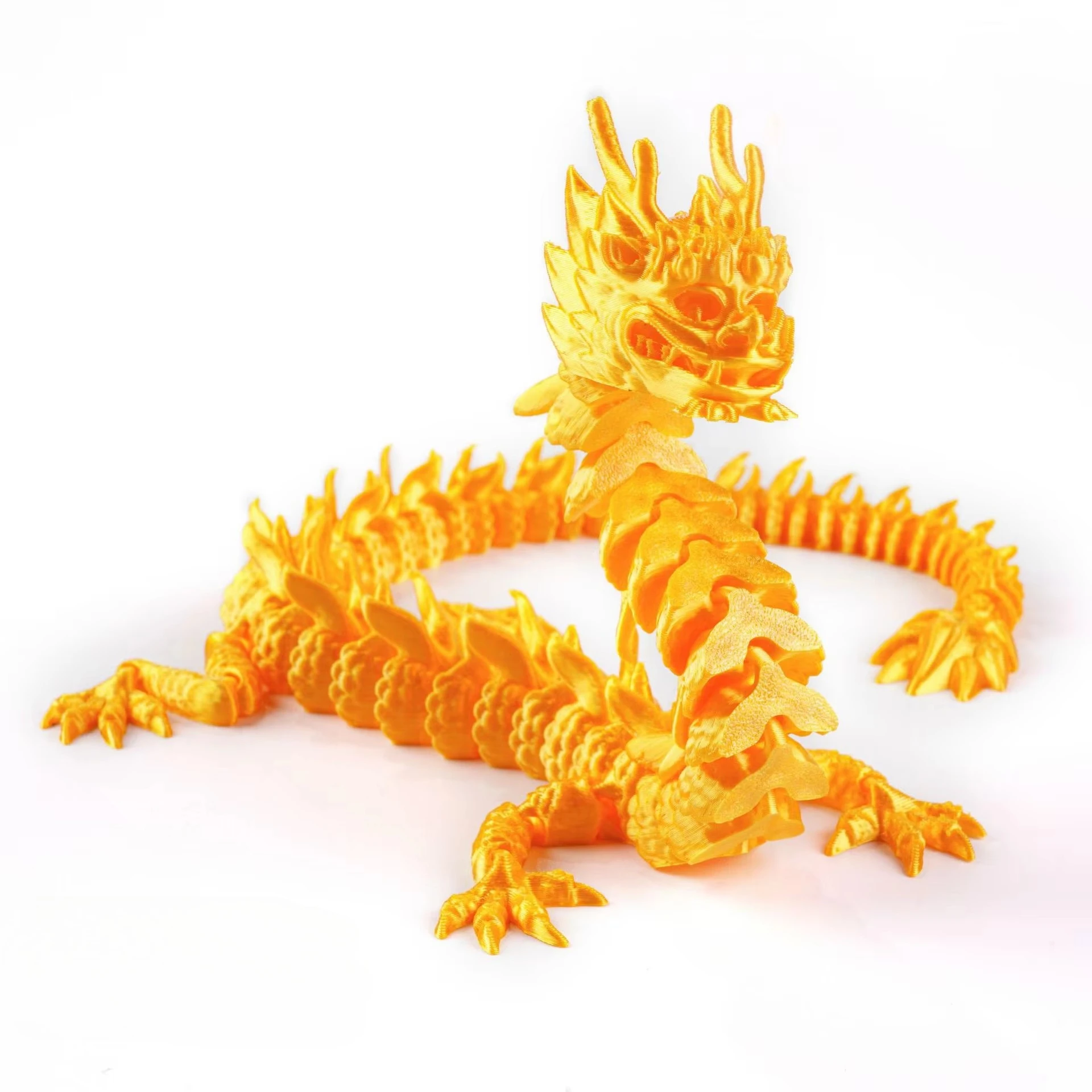 

3D Printed Dragon Rotatable Articulated Dragons Western Style Home Office Desktop CraftS Ornament Creative Gifts