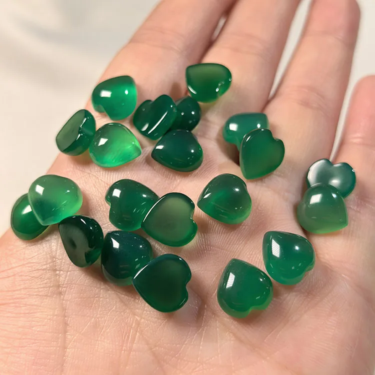 pedras-semipreciosas-naturais-de-Agata-verde-em-formato-de-coracao-com-facetas-para-diy-10-pecas-acessorios-de-joalheria-da-moda