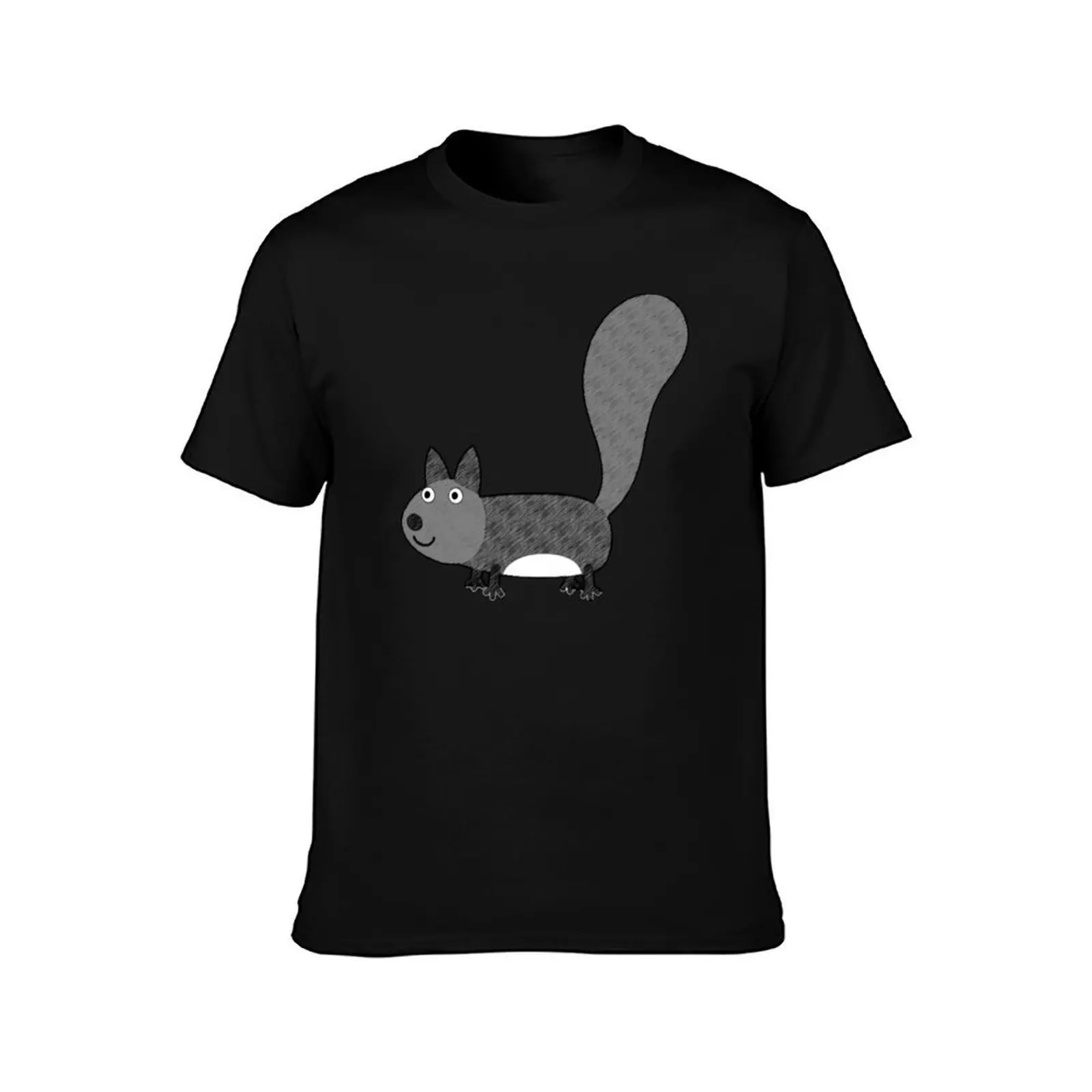 Ben and Holly Squirrel T-Shirt Summer Casual Cotton Tee Oversized Streetwear Tops Vintage Graphic Print Unisex Men Women