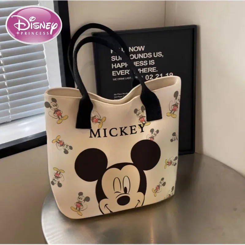 

Disney 2025 New Cartoon Mickey Fashionable and Versatile One-shoulder Schoolbag for Class Large-capacity Tote Mommy Bag