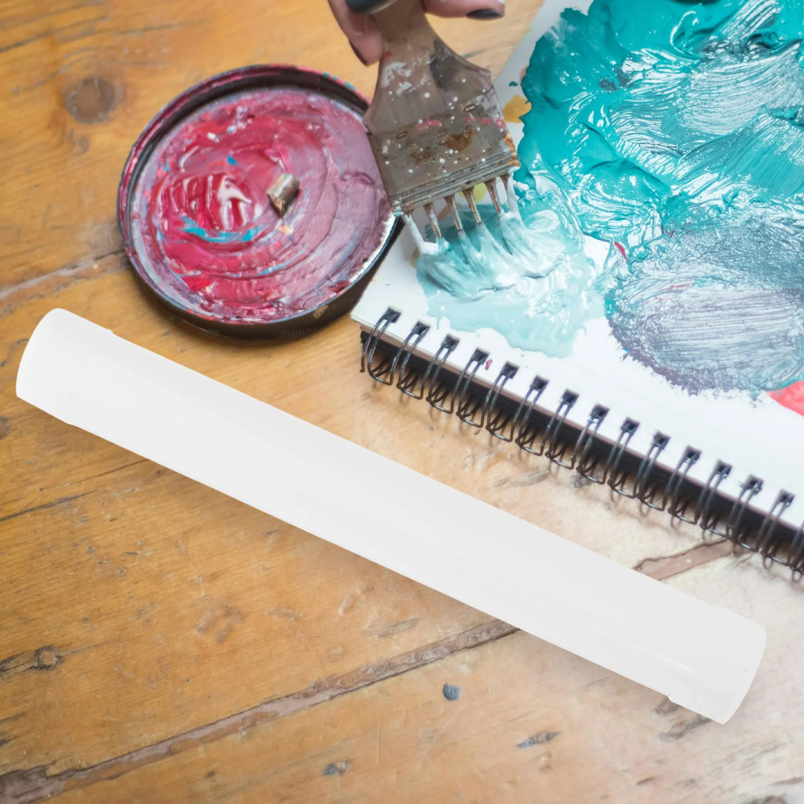 5개입 그림 보관 튜브 PVC 방수 포스터 홀더 31cm 길이 4cm 직경 문서 운반 보호 아트 튜브