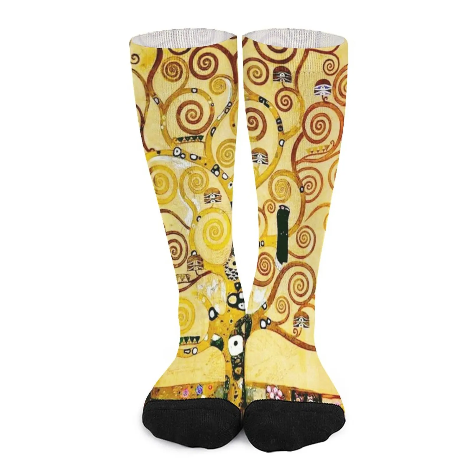 Gustav Klimt The Tree of Life Art Nouveau Symbolism Socks Argentina hiphop Male sock