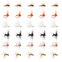 Goture Fly Fishing Flies Kit 30pcs Dry Flie Wet Flies  Trout Flies Fly Lures Fly Fishing Assortment Kit for Bass  Salmon