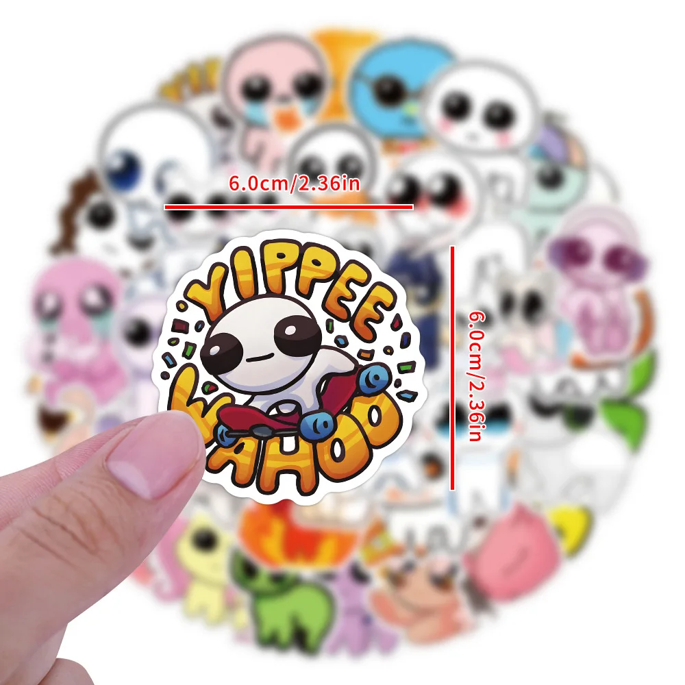 10/50PCS TBH Autism Creature Yippies Stickers Catoon Waterproof Graffiti Vinyl Decals Laptop Toy Kid Gifts