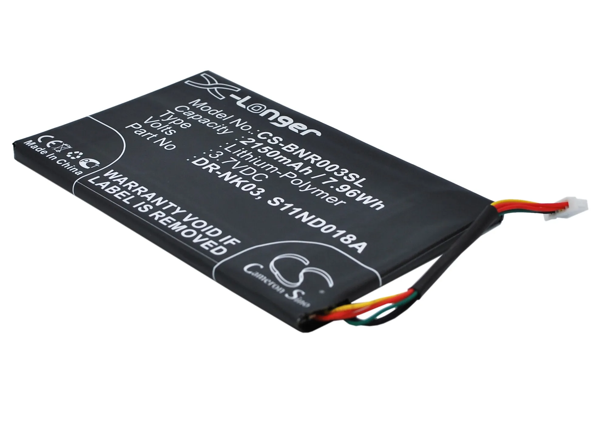 Cameron Sino 2150mAh Battery DR-NK03,S11ND018A for Barnes&Noble BNRV300,BNTV350,Nook Simple Touch, Simple Touch 6