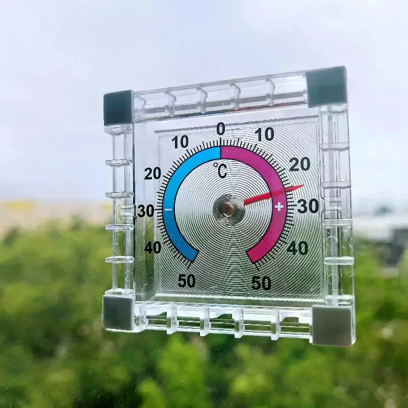 No Battery Dial  Indoor Outdoor Window Wall Mount -50C To 50C Temperature Gauge Gift For Home Office Use